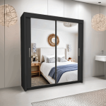 Milan Sliding Mirror Wardrobe - Image 2