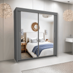 Milan Sliding Mirror Wardrobe